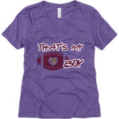 Ladies Relaxed Fit Super Soft Triblend V-Neck Tee