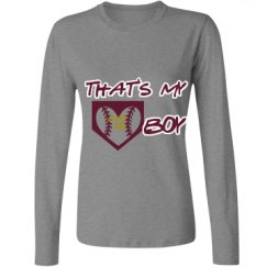 Ladies Relaxed Fit Basic Long Sleeve Tee