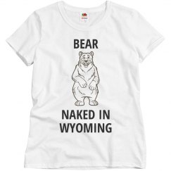 Bear naked in wyoming