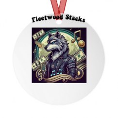 Metal Round Christmas Ornament