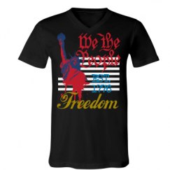 Unisex V-Neck Jersey Tee