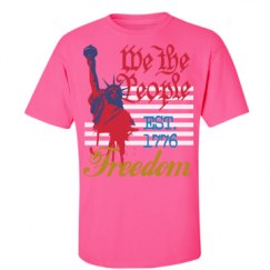 Unisex Ultra Cotton Safety Neon Crewneck Tee