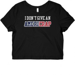 Ladies Slim Fit Crop Top Tee