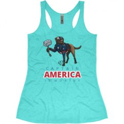 Ladies Slim Fit Super Soft Racerback Triblend Tank