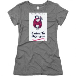 Ladies Slim Fit Super Soft Triblend Tee