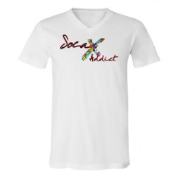 Unisex V-Neck Jersey Tee