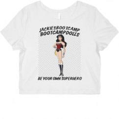 Ladies Slim Fit Crop Top Tee