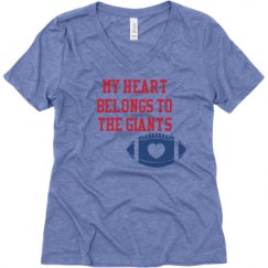 Ladies Relaxed Fit Super Soft Triblend V-Neck Tee