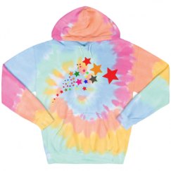 Unisex Tie-Dye Fleece Hoodie