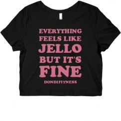 Ladies Slim Fit Crop Top Tee