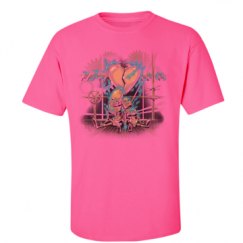 Unisex Ultra Cotton Safety Neon Crewneck Tee