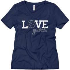 Ladies Relaxed Fit V-Neck Tee