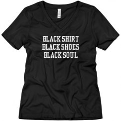 Ladies Relaxed Fit V-Neck Tee