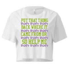 Ladies Festival Cali Crop Top Tee