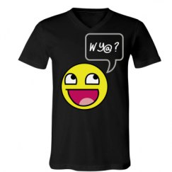 Unisex V-Neck Jersey Tee