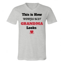 Unisex V-Neck Jersey Tee