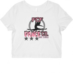 Ladies Slim Fit Crop Top Tee