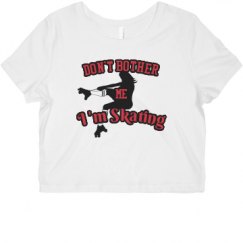 Ladies Slim Fit Crop Top Tee