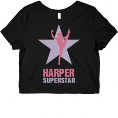 Ladies Slim Fit Crop Top Tee