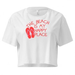 Ladies Festival Cali Crop Top Tee