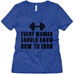 Ladies Relaxed Fit V-Neck Tee