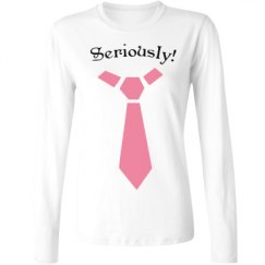 Ladies Relaxed Fit Basic Long Sleeve Tee