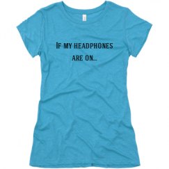 Ladies Slim Fit Super Soft Triblend Tee