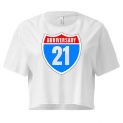 Ladies Festival Cali Crop Top Tee