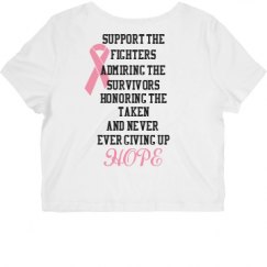 Ladies Slim Fit Crop Top Tee