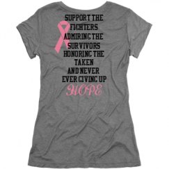 Ladies Slim Fit Super Soft Triblend Tee