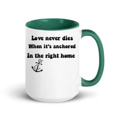 15oz Ceramic Mug with Color Inside