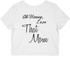 Ladies Slim Fit Crop Top Tee