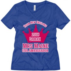 Ladies Relaxed Fit V-Neck Tee