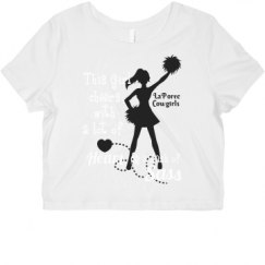 Ladies Slim Fit Crop Top Tee