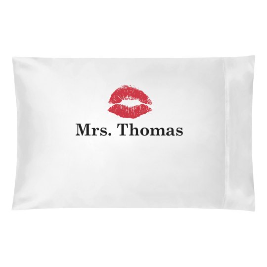 Mrs Lips Pillow Case Pillowcase