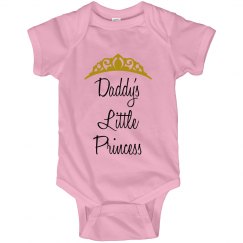 Daddy's Little Princess Baby Onesie