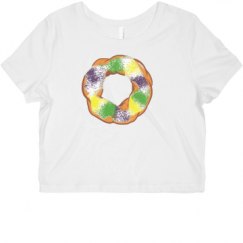 Ladies Slim Fit Crop Top Tee