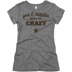 Ladies Slim Fit Super Soft Triblend Tee