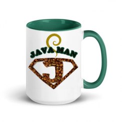 15oz Ceramic Mug with Color Inside