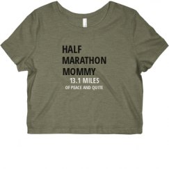 Ladies Slim Fit Crop Top Tee