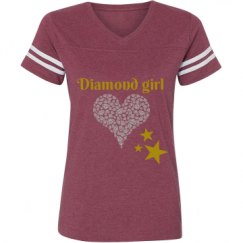 Ladies Relaxed Fit Vintage Sports Tee