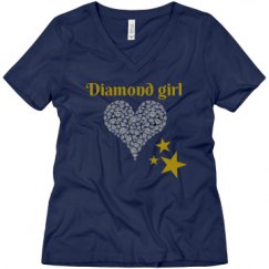 Ladies Relaxed Fit V-Neck Tee