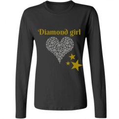 Ladies Relaxed Fit Basic Long Sleeve Tee