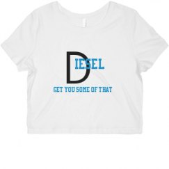 Ladies Slim Fit Crop Top Tee