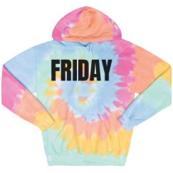 Unisex Tie-Dye Fleece Hoodie
