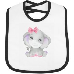 Infant Contrast Trim Bib