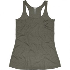 Ladies Slim Fit Super Soft Racerback Triblend Tank