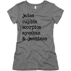 Ladies Slim Fit Super Soft Triblend Tee