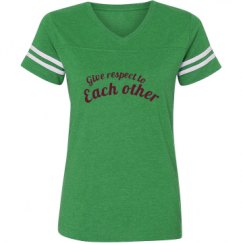 Ladies Relaxed Fit Vintage Sports Tee