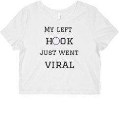 Ladies Slim Fit Crop Top Tee